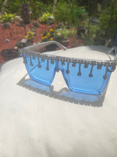 Load image into Gallery viewer, Cool blue glam glasses